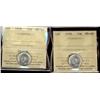 Image 1 : 1938 10¢ AU58 & MS60.  Lot of 2 ICCS graded coins.
