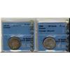Image 1 : 1858 20¢ CCCS F15 , 1872H 25c CCCS F15,  Lot of 2 coins