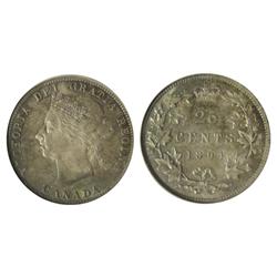 1894 25¢ PCGS MS66, attractively toned with full underlying lustre.  Great fields and lovely surface