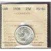 Image 1 : 1938 25¢ ICCS MS64
