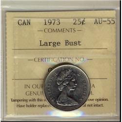 1973 25¢ LB ICCS AU55.