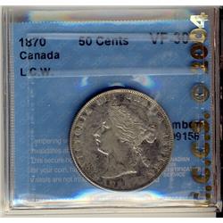 1870 50¢ LCW CCCS VF30