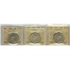 Image 1 : 1917, 1919 & 1920 50¢ ICCS VF20.  Lot of 3 coins.