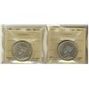 Image 1 : 1929 & 1931 50¢ ICCS VF20.  Lot of 2 coins.