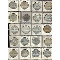 1940 - 2007 50¢(68) & 1935 - 2007 $1(143)  with 1996 - 2007 Toonies(14).  Three nice starter sets wi