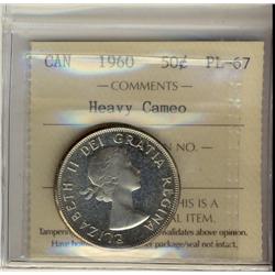 1960 50¢ ICCS PL67 Heavy Cameo.