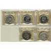 Image 1 : 1935, 1936, 1937, 1947 Blunt 7 VF20 & VF30 $1.  Lot of 5 ICCS graded coins all with problem comments