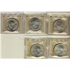 Image 1 : 1935, 1936 & 1937(3) $1 ICCS MS62.  Lot of 5 coins.
