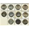 Image 1 : 1936, 1937, 1939(3), 1949(3), 1954, 1955 & 1956 $1.  Lot of 11 coins all UNC+++.
