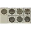 Image 1 : 1937, 1938, 1939, 1946, 1949, 1950, 1951 & 1952 $1.  Lot of 7 coins all VF to AU.