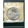 Image 1 : 1937 $1 ICCS MS64.  Lustrous white example.