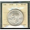 Image 1 : 1938 $1 ICCS MS64.   Superb example full of lustre.