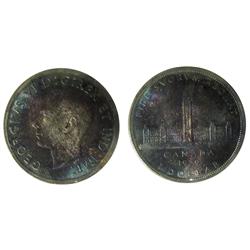 1939 $1 ICCS MS65.  Blast White.