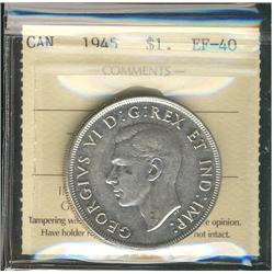 1945 $1 ICCS EF40.