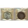 Image 1 : 1945 $1 ICCS EF40 &1939 $1 ICCS MS63  Lot of 2 coins