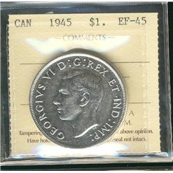 1945 $1 ICCS EF45.