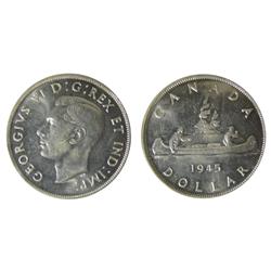 1945 $1 ICCS MS64.  Blast white with full lustre. Scarce this nice.