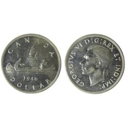 1946 $1 ICCS SP66.  Gem frost white finish with superb reflective surfaces. Top graded by ICCS.  Wor