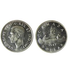 1947 $1 Ptd 7 ICCS MS63.  Hint of Cameo finish.  Dbl HP not indicated on holder.