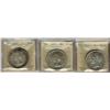 Image 1 : 1951 & 1955(2) $1 ICCS MS64.  Lot of 3 ICCS graded coins.
