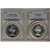Image 1 : 1954 $1 PL63 & 1955 Arnp PL64.  Lot of 2 coins both PCGS graded.