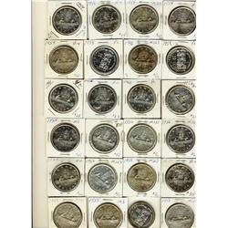 1954(15), 1955(7), 1956(13), 1958(3) & 1961(2) $1.  Lot of 40 pcs VF to PL.  Should be viewed.