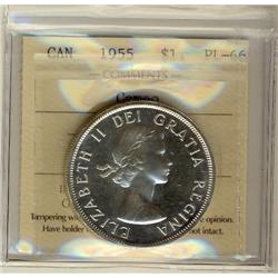 1955 $1 ICCS PL66. Full white example.