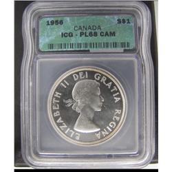 1956 $1 ICG PL68CAM.  Gem example.