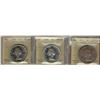 Image 1 : 1957, 1958 & 1959 $1 ICCS MS64.  Lot of 3 coins.