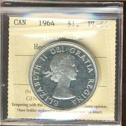 1964 $1 ICCS PL66 Heavy Cameo.
