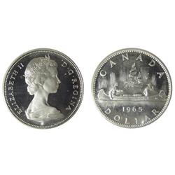 1965 $1 LgBds Blt 5 ICCS SP66 Ultra Heavy Cameo.  A superb example with lovely surfaces. Very scarce
