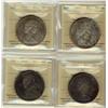 Image 1 : 1965 $1 SmBds Ptd 5 ICCS MS64.  Lot of 4 coins all with PQ toning.