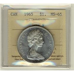 1965 $1 ICCS MS65 Type V.