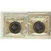 Image 1 : 1974 $1 Nickel, Dbl Yoke #2 ICCS MS63.  Lot of 2 coins.