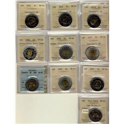 2003W MS65, 2004 MS66, 2005 MS66 NBU & 2007 MS66 $2 all NBU.  Also includes 2008 Quebec City, 400th 