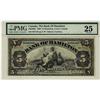 Image 1 : The Bank of Hamilton, 1909 $5 #667718, CH-345-20-02, PMG VF25.