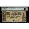Image 1 : The Bank of Lower Canada 1829-51 (1840) $10 Quebec, Lower Canada #436 CH-410-10-12 PMG CH F15.