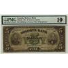 Image 1 : The Molsons Bank, 1901 $5 #266763, CH-490-22-20, PMG VG10.  Excessively rare. The only example grade