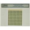 Image 1 : Province of Alberta, Sheet of 100 1 Cent Stamps, PMG Graded.  Used on CADA-1 Prosperity Certificate.