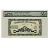 Image 1 : Provicne of Alberta, 1936 $1 Prosperity Certificate #1121, A-1, PMG Gem UNC65EPQ.