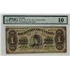 Image 1 : 1878 $1 DC-8c #003698 Scalopped borders and payable at Saint John  PMG VG10.  Only 4 examples known.