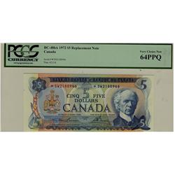 1972 $5 BC-48bA #*SW2180946 PCGS UNC64PPQ