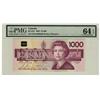 Image 1 : 1988 $1000 BC-61b #EKA4890620, PMG CH UNC64EPQ.