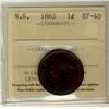 Image 1 : N.S.  1862 1¢ ICCS EF40