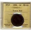 Image 1 : NFLD 1896  1¢ ICCS MS60 Trace Red