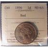 Image 1 : 1896 1¢ ICCS MS65RD.  Lustrous  85% red.