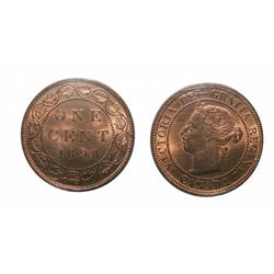 1898H 1¢ ICCS MS65 Red. A nicely struck copper-red Gem with virtually immaculate surfaces. Rare with