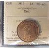 Image 1 : 1919 1¢ ICCS MS65RD. 95% red and lustrous.