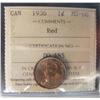 Image 1 : 1936 1¢ ICCS MS66RD.  90% red with superb lustre.