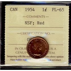 1954 1¢ NSF ICCS PL65 Red